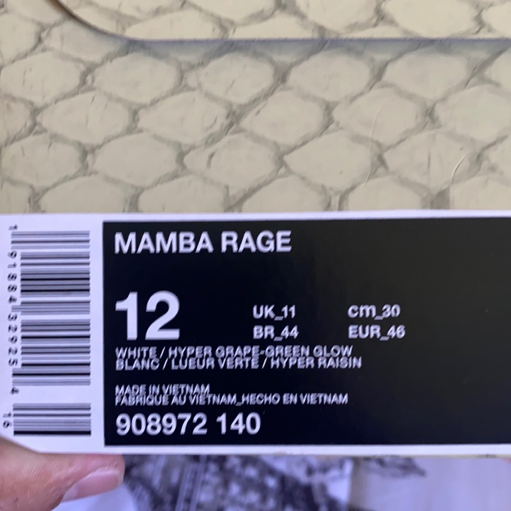 Kobe mamba rage men shoe